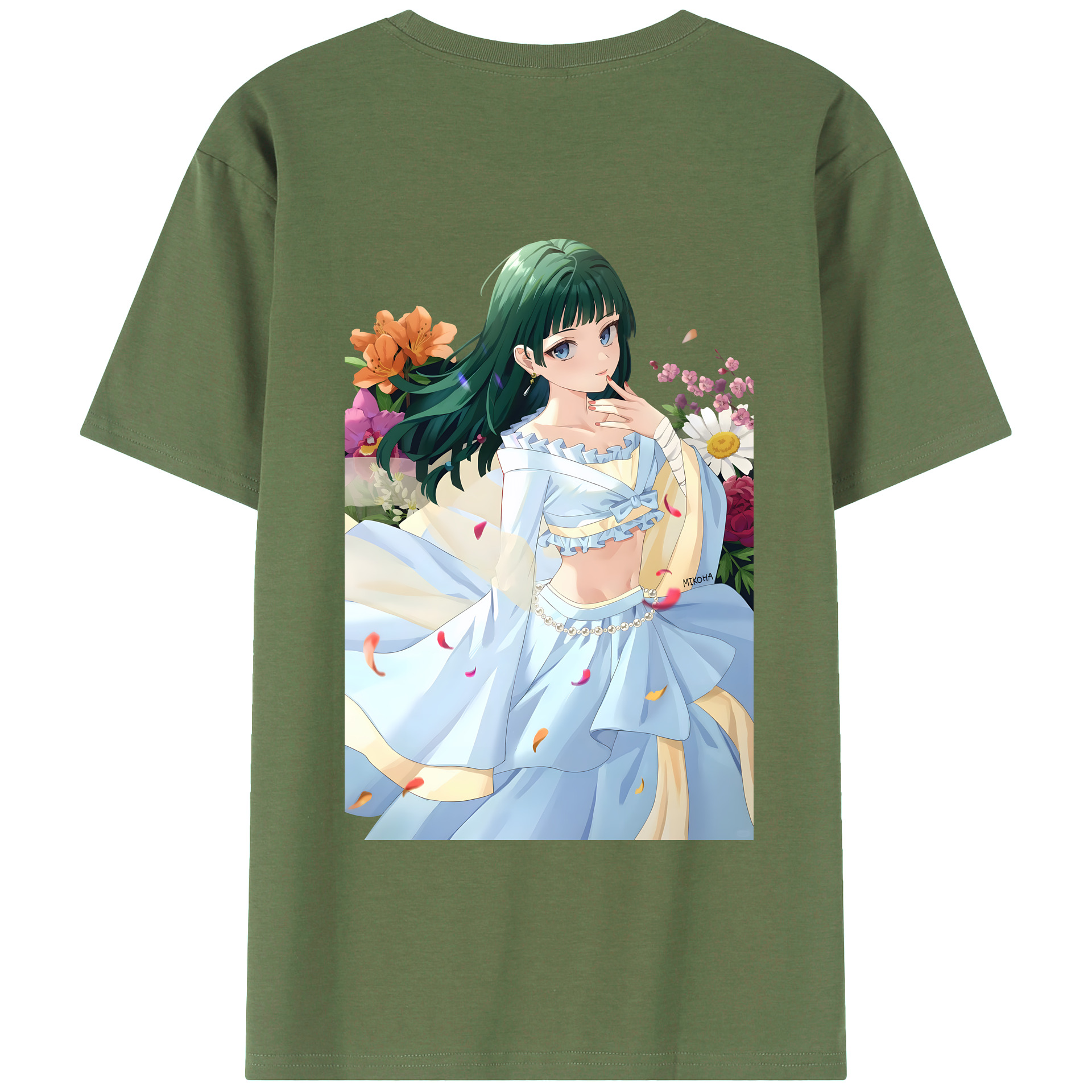 （画像用） 薬屋のひとりごと The Apothecary Diaries 綿100％ メンズ半袖Tシャツ（バックプリント） 通気性